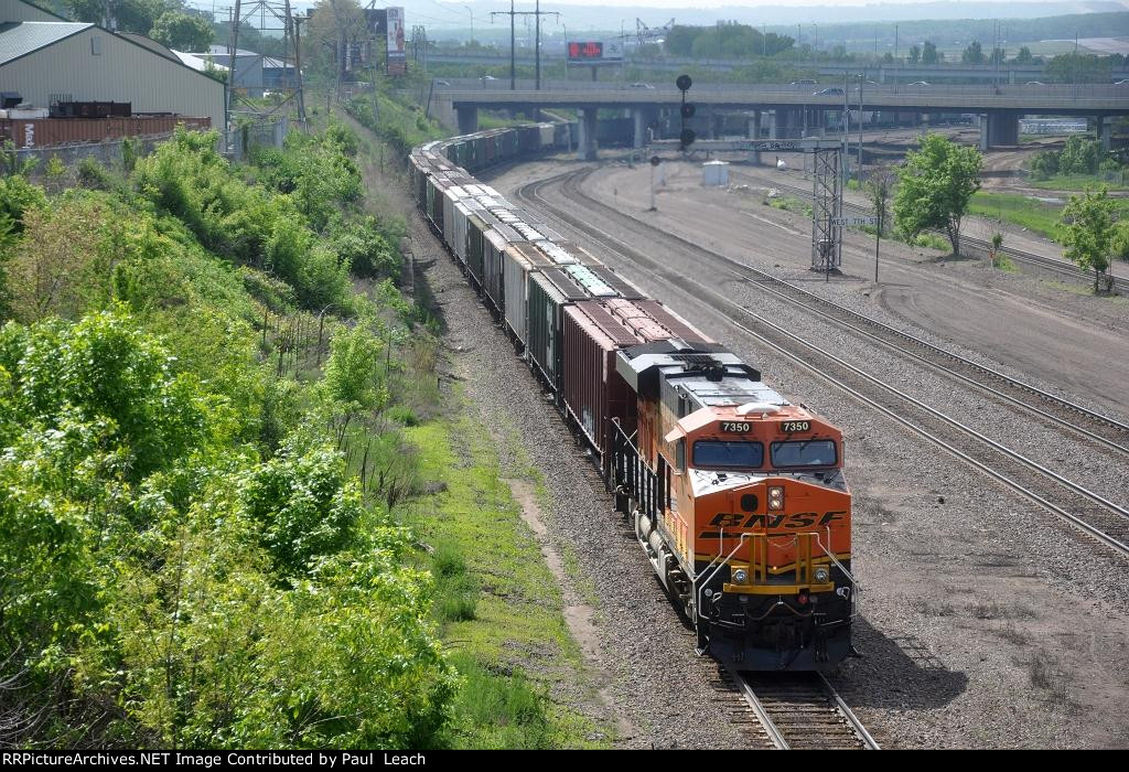 Westbound grain train